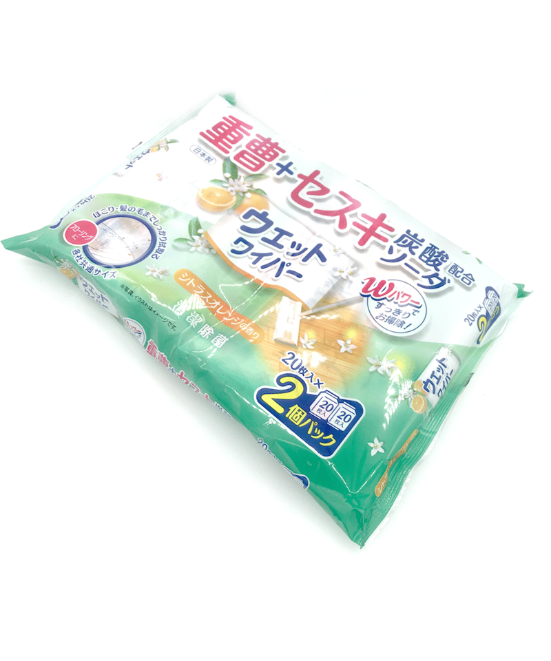 重曹＋セスキウェットワイパー（シトラスの香り） 20枚×2個入り