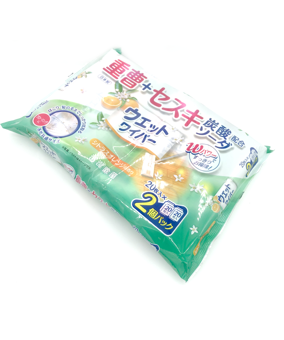 重曹＋セスキウェットワイパー（シトラスの香り） 20枚×2個入り