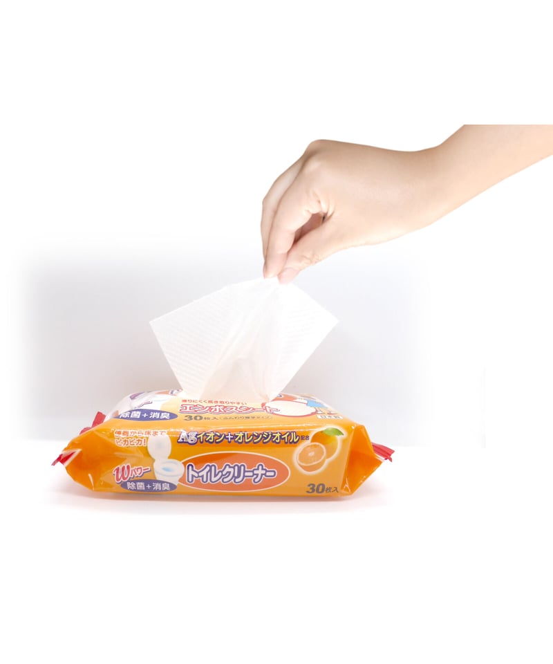 送料無料！】キレイ楽々Agオレンジ除菌トイレクリーナー30枚×2個×16