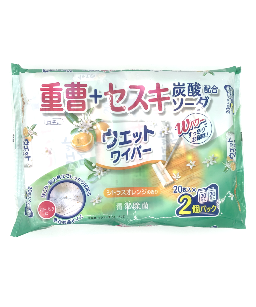 重曹＋セスキウェットワイパー（シトラスの香り） 20枚×2個入り