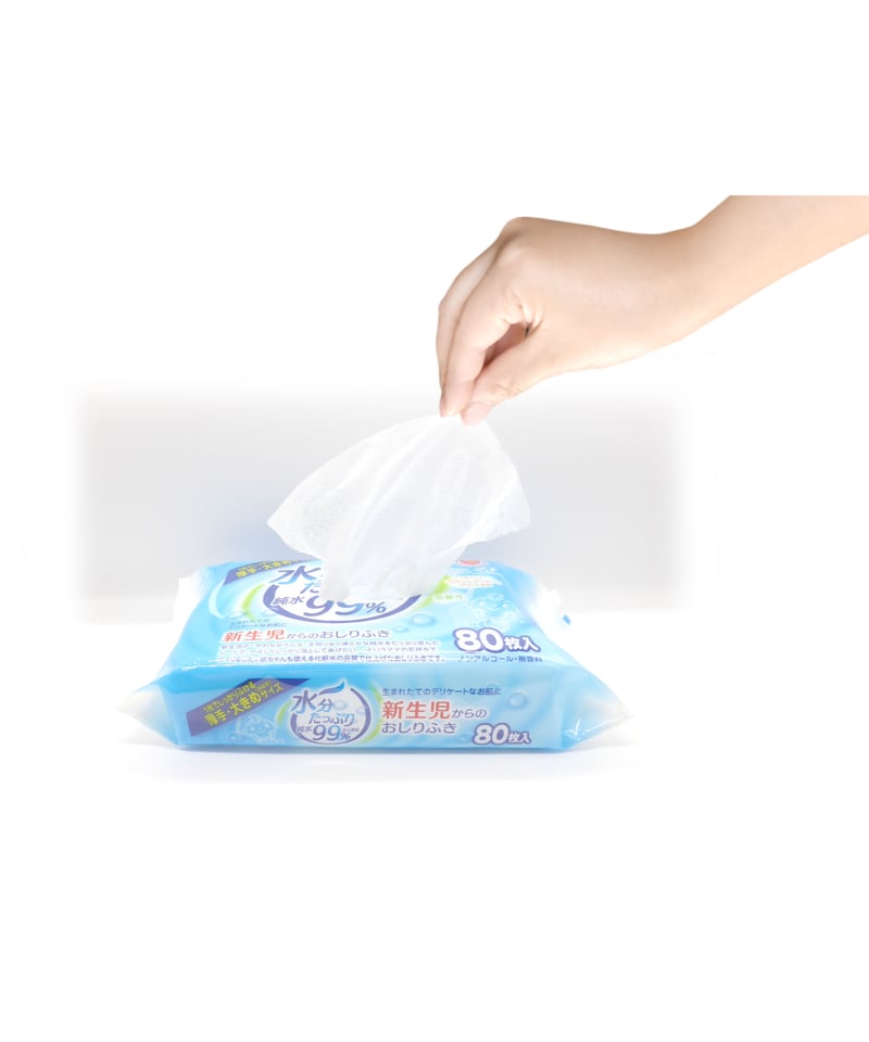 水分たっぷり 純水99%おしりふき80枚×3個入り | T.H.T オンラインショップ