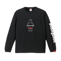 【ユニセックス（男女兼用）】ロングTシャツ/ブラック2022冬