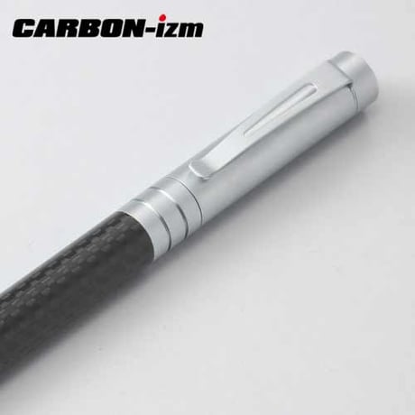 CARBON-izm (カーボンイズム) CBCカーボンボールペン キャップ式 CB100-003 黒/シルバー カーボン プチギフト 就職祝い 入学祝い 卒業祝い 進級祝い 誕生日プレゼント