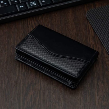 CARBON-izm カーボンイズム Arch CBL カードケース ブラック CB100-015 カーボン ブラック プチギフト 就職祝い 入学祝い 卒業祝い 進級祝い 誕生日プレゼント