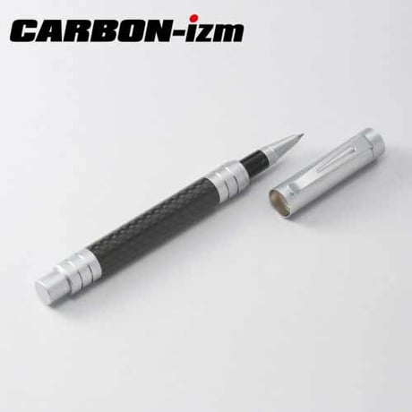 CARBON-izm (カーボンイズム) CBCカーボンボールペン キャップ式 CB100-003 黒/シルバー カーボン プチギフト 就職祝い 入学祝い 卒業祝い 進級祝い 誕生日プレゼント