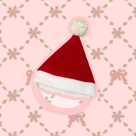 犬服型紙 クリスマスサンタ帽子（デジタル販売）
