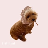 犬服型紙 フリル帽子（デジタル販売）3サイズ