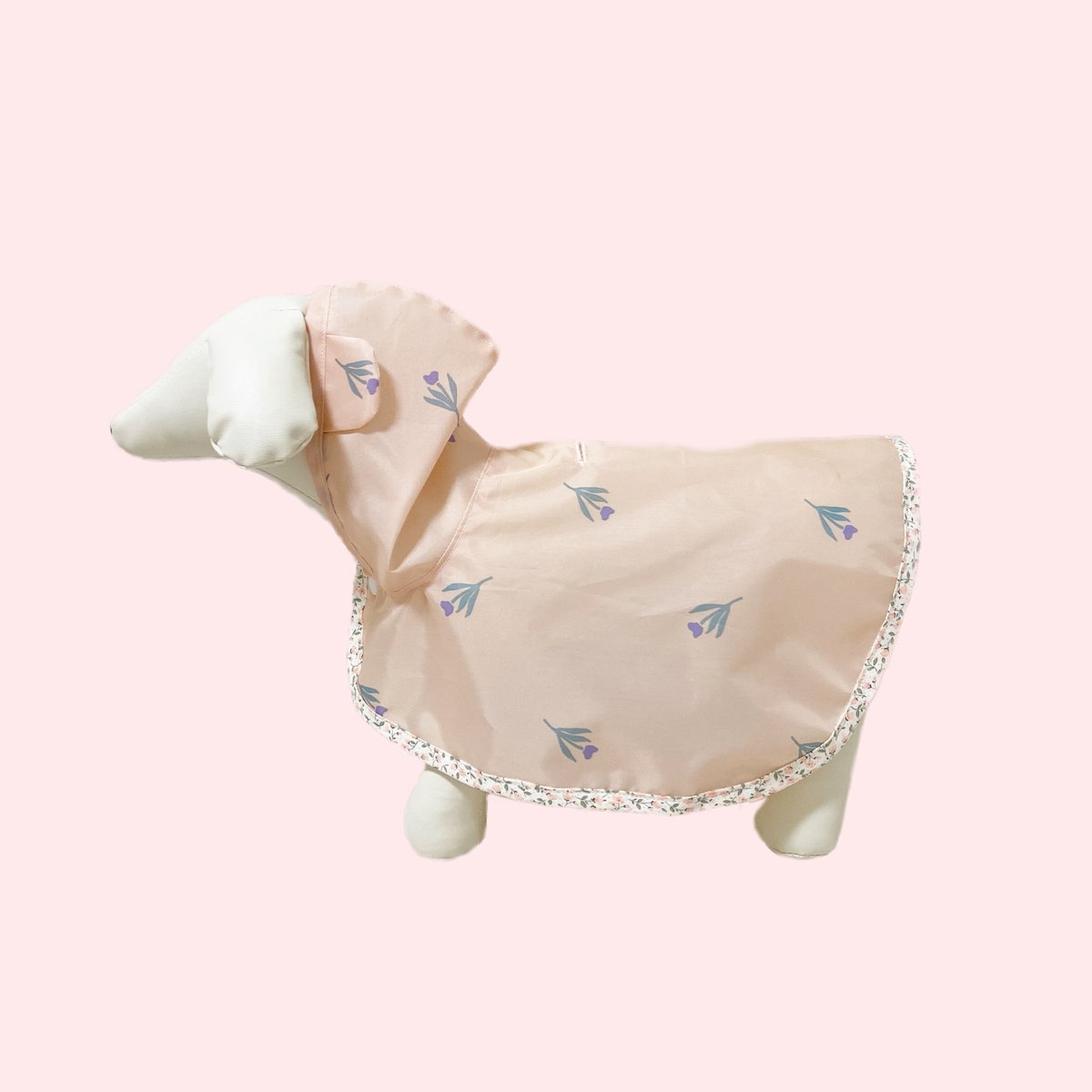 犬服NO.83 雨の日ワンピースハンドメイド