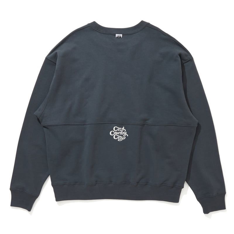 Embroidered Logo Switching Cotton Sweatshirt_Na Embroidered Logo Switching Cotton Sweatshirt_Na