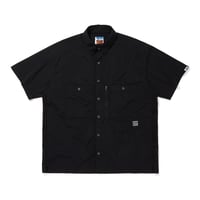 TASLAN NYLON  S/S SHIRTS_BLACK
