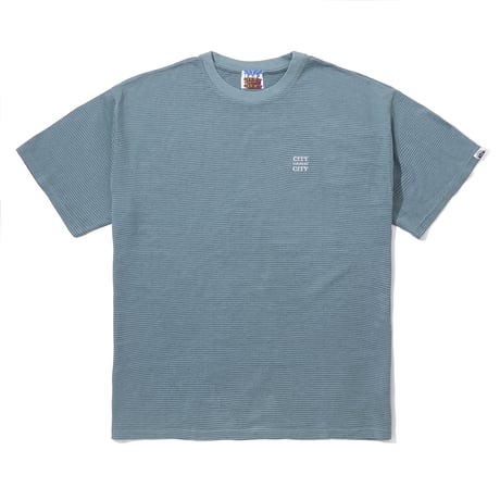 Embroidered Logo Overdye Boder T-shirt