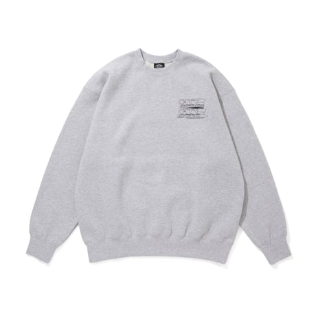 【C/GRAY】CITY COUNTRY CITY STRETCH CREWNECK CITY COUNTRY CITY x AVIREX_SWEAT SHIRT | CITY COUNTRY CITY