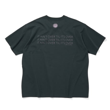 COTTON POCKET T-SHIRT_IT AINT OVER TIL IT'S OVER_C GRAY