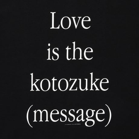 COTTON T-SHIRT_KOTOZUKE_BLACKxWHITE