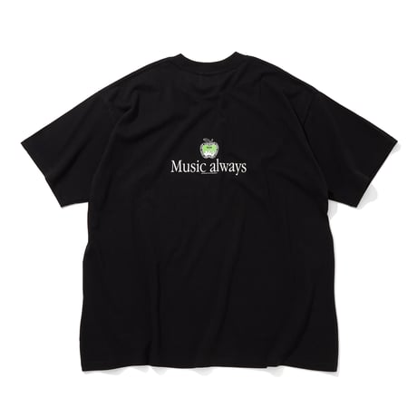 Cotton T-Shirt_Come together_Music always_BLACK