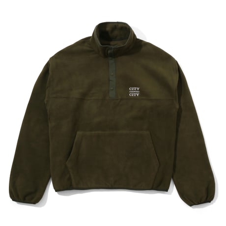 LOGO EMBROIDERY FLEECE PULLOVER