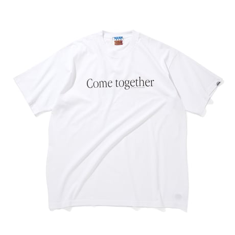 Cotton T-Shirt_Come together_Music always_WHITE