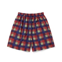 TASLAN NYLON CHECK EASY SHORTS_RED