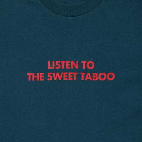 COTTON T-SHIRT_LISTEN TO THE SWEET TABOO_NAVY