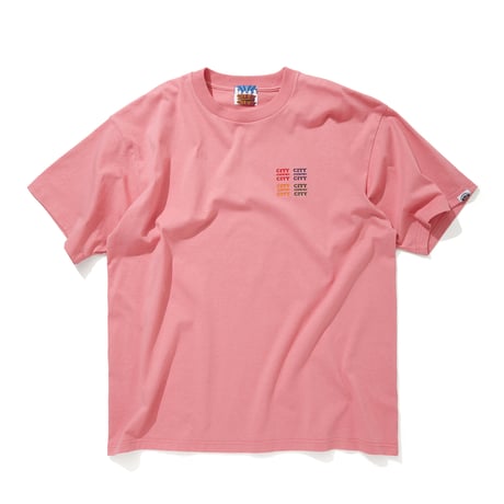 Embroidered Logo Cotton T-shirt_CCCC_DEEP PINK
