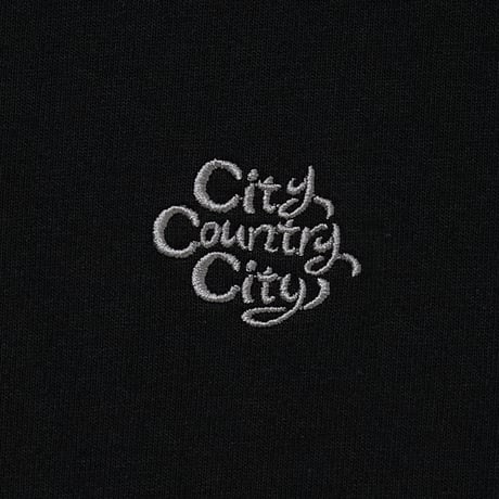 Embroidered Logo Cotton T-shirt_Park_BLACK