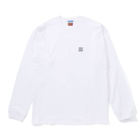 Embroiderd Logo Cotton L/s T-shirt_White