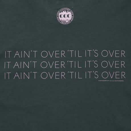 COTTON POCKET T-SHIRT_IT AINT OVER TIL IT'S OVER_C GRAY
