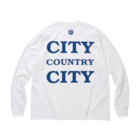 COTTON L/S T-SHIRT_CITY COUNTRY CITY_WHITE