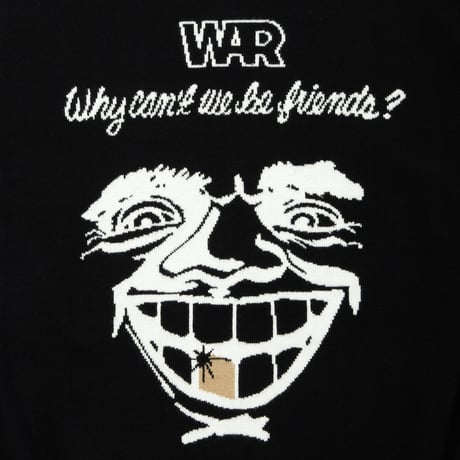 CITY COUNTRY CITYx WAR INTARSIA KNIT_WHY CAN'T WE BE FRIENDS? _BLACK