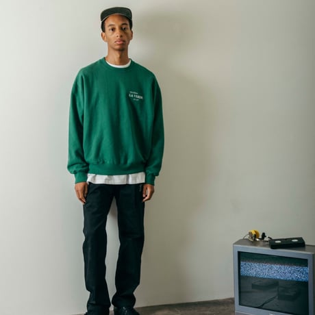 CITY COUNTRY CITY x TRATORIA LA VERDE_ EMBROIDERED LOGO COTTON SWEAT SHIRT
