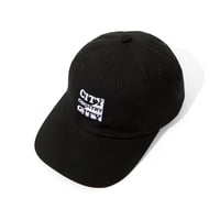 EMBROIDERED LOGO COTTON TWILL  CAP_BLACK