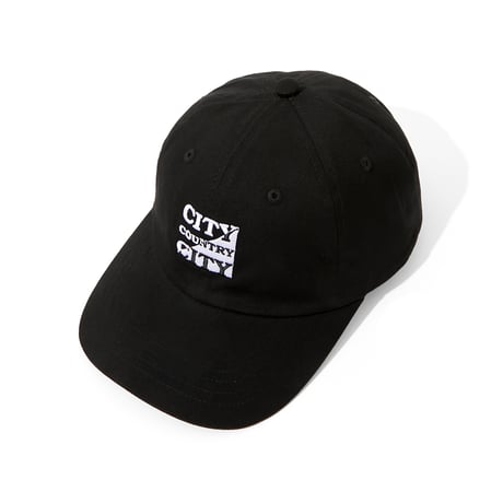 EMBROIDERED LOGO COTTON TWILL  CAP_BLACK