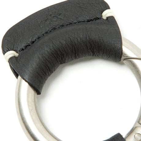 ROUND KEY RING  COW LEATHER for CITY COUNTRY CITY_BLACK