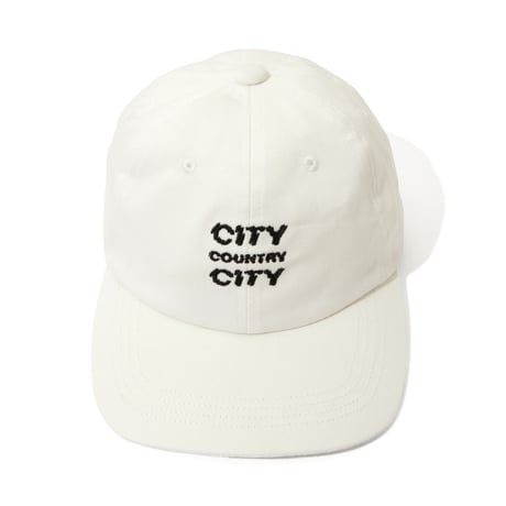 ARCHIVE SALE_Embroidered Logo Cotton Cap_City Country City_White