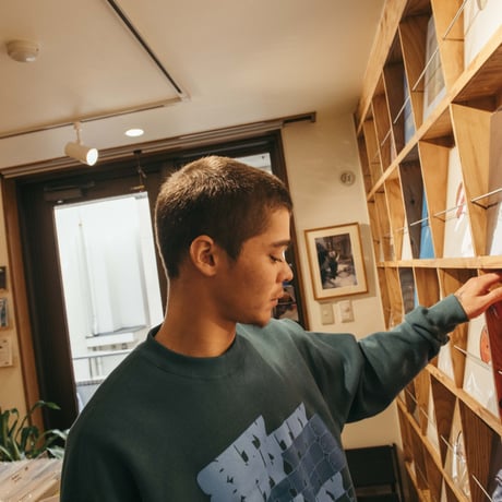 ARCHIVE SALE_COTTON SWEATSHIRT_CITY COUNTRY CITY_GREEN