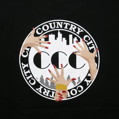 Embroidered Logo Cotton L/s T-shirt_City Country City_Black