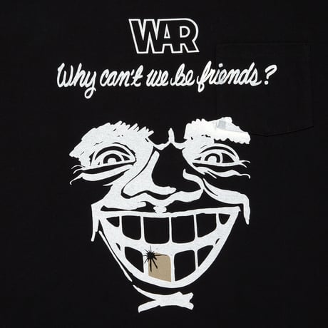 CITY COUNTRY CITYx WAR_COTTON POCKET T-SHIRTS_WHY CAN'T WE BE FRIENDS? 002_BLACK