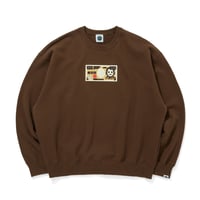 SWEATSHIRT_マン券_BROWN