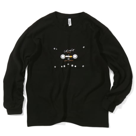 COTTON L/S T-SHIRT_City Country City_BLACK