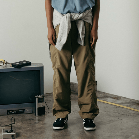 ARCHIVE SALE_EMBROIDERD LOGO NYLON PANTS
