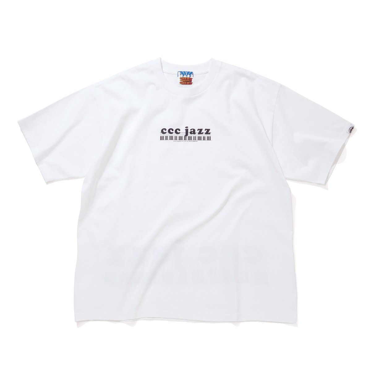 COTTON T-SHIRT_CCC JAZZ_WHITE | CITY COUNTRY CITY