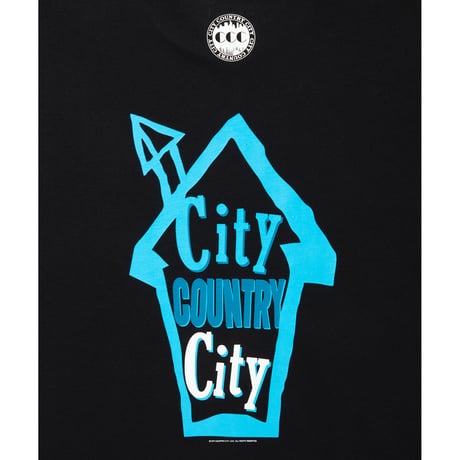 COTTON T-SHIRT_CITY HOUSE_BLACK