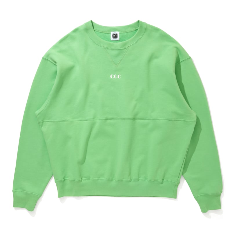 Embroidered Logo Switching Cotton Sweatshirt_Me