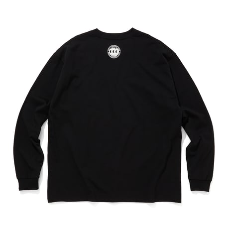 EMBROIDERED LOGO COTTON L/S T-SHIRT_CCCC_BLACK