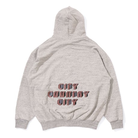 ARCHIVE SALE_Embroiderd Logo Cotton Zip Up Hoodie_ Sound City Country City_Ah Gray