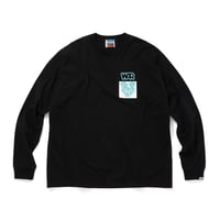 CITY COUNTRY CITY x WAR_COTTON L/S T-SHIRTS_ARTWORK BY MANKEY_BLACKxBLUE