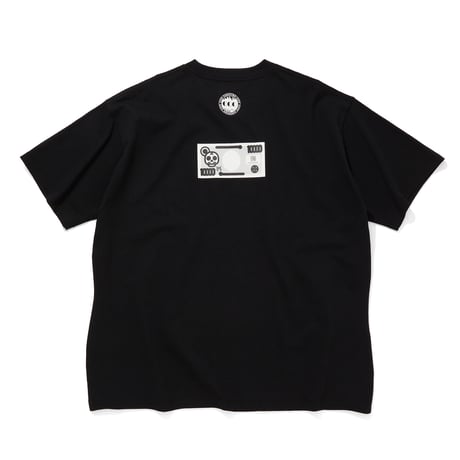 COTTON S/S T-SHIRT_マン券_BLACK