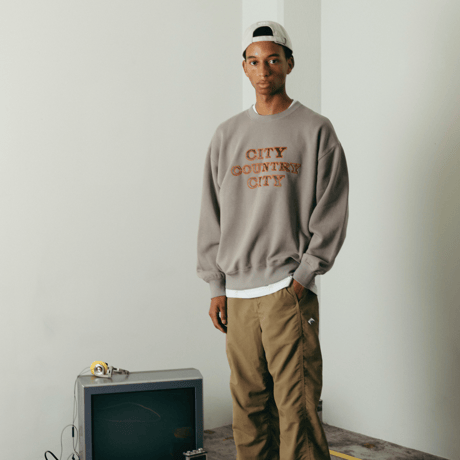 APPLIQUE LOGO COTTON SWEAT SHIRT