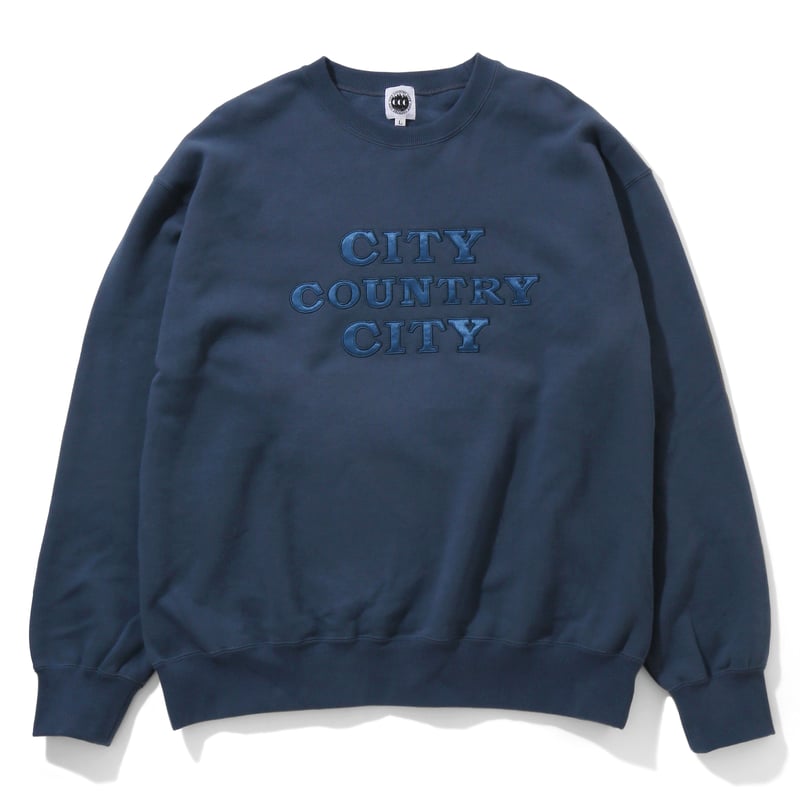 トップス CITY COUNTRY CITY / APPLIQUE LOGO SWEAT APPLIQUE LOGO COTTON SWEAT SHIRT | CITY COUNTRY