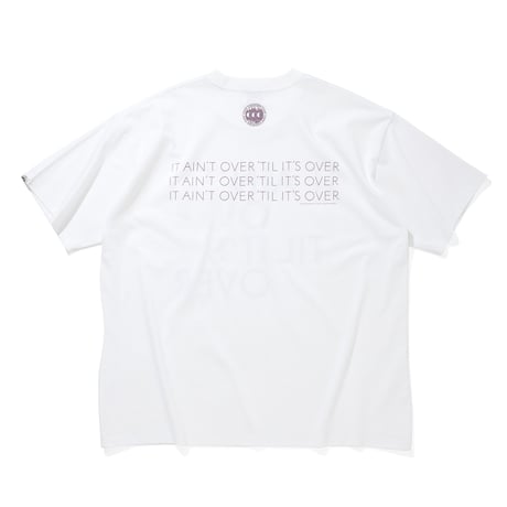 COTTON POCKET T-SHIRT_IT AINT OVER TIL IT'S OVER_WHITE